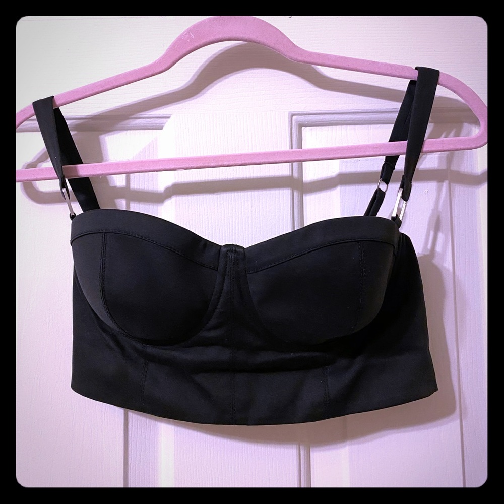 Black Crop top bra